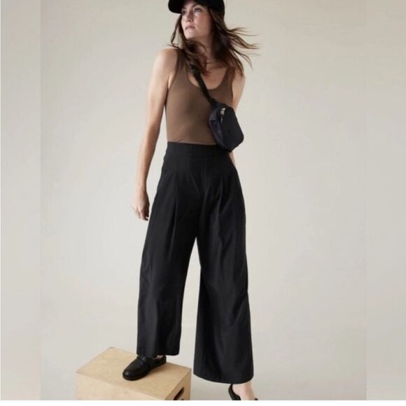 ATHLETA Brooklyn Heights Wide Leg Pant, Black, Size 20 NWT - Picture 7 of 16